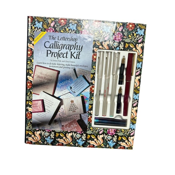 VINTAGE THE LETTERSHOP CALLIGRAPHY PROJECT KIT DELUXE EDITION 1994 28010 HUNT - Picture 1 of 3